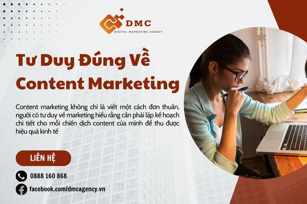 tư duy về content marketing; học về content marketing; kiến thức về content marketing; tư duy content